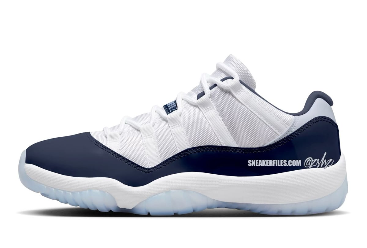 Air Jordan 11 Low White Midnight Navy Diffused Blue FV5104-104