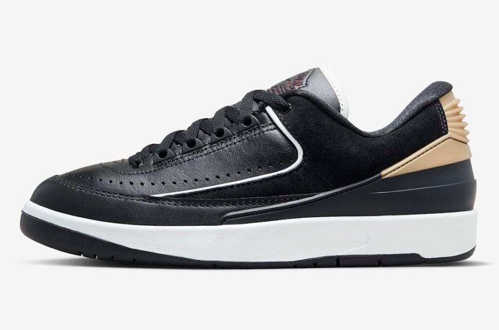 Air Jordan 2 Low Black Varsity Red Metallic Gold DX4401-001