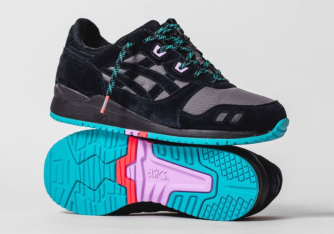 Asics Gel Lyte III Gore-Tex in Black and Teal