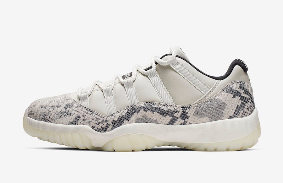 Where to Buy Air Jordan 11 Low Snakeskin ‘Light Bone’