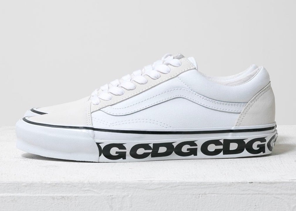 CDG x Vans Old Skool Launching in White