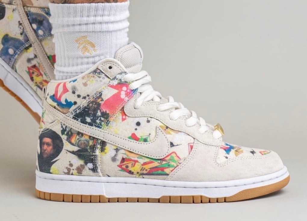 How the Supreme x Nike SB Dunk High ‘Rammellzee’ Looks On-Feet