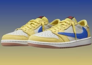 Travis Scott x Air Jordan 1 Low OG “Canary” (Elkins) Releases May 2024