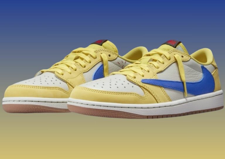 Travis Scott Air Jordan 1 Low OG Canary DZ4137-700 Release Info