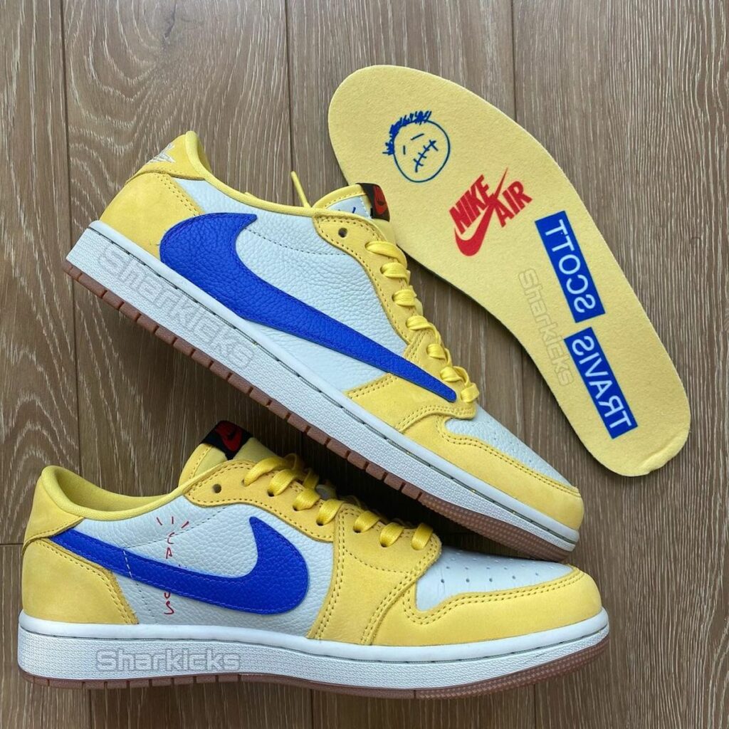 Travis Scott Air Jordan 1 Low OG Canary Elkins